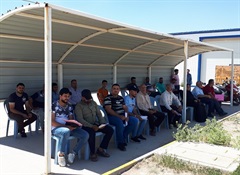 Practical test waiting area